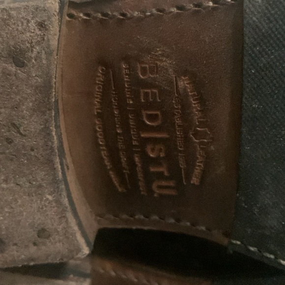 Bed Stu 8 black leather distressed 2 zippers - Picture 7 of 9